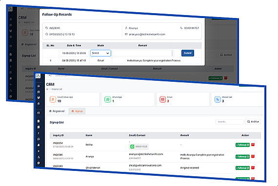 Online visibility feature